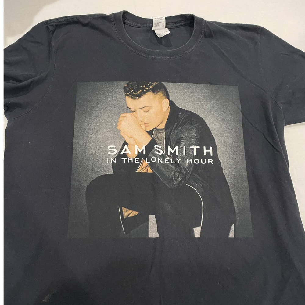 Sam Smith In the Lonely Hour Tour Dates Concert T shirt 2015 Medium Black